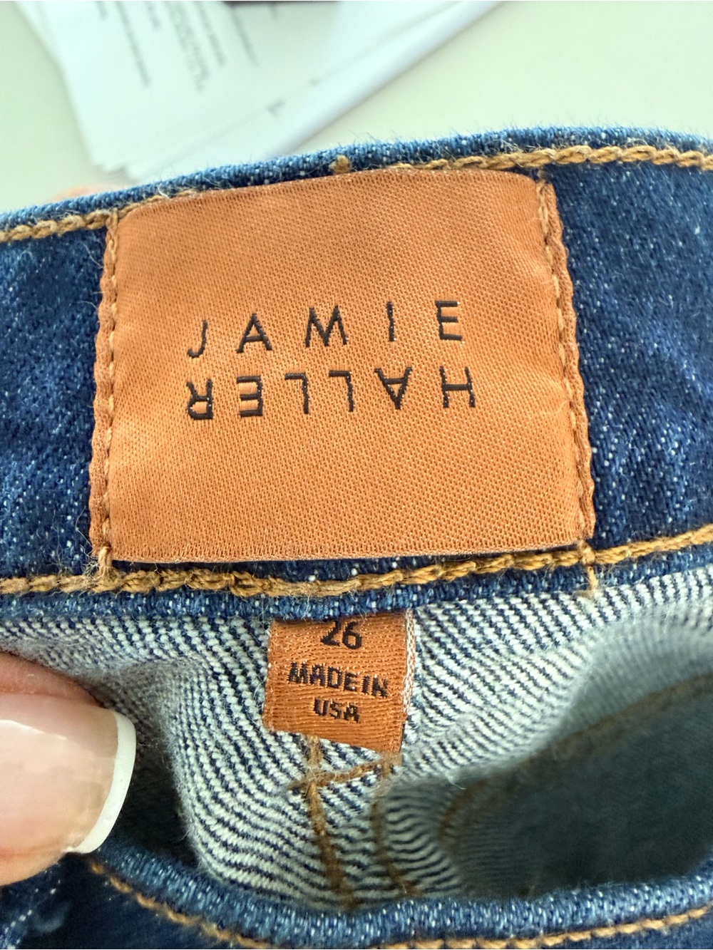 Jamie Haller High-Rise Flare Jeans in Dark Indigo size 26, never been worn - Picture 5 of 7